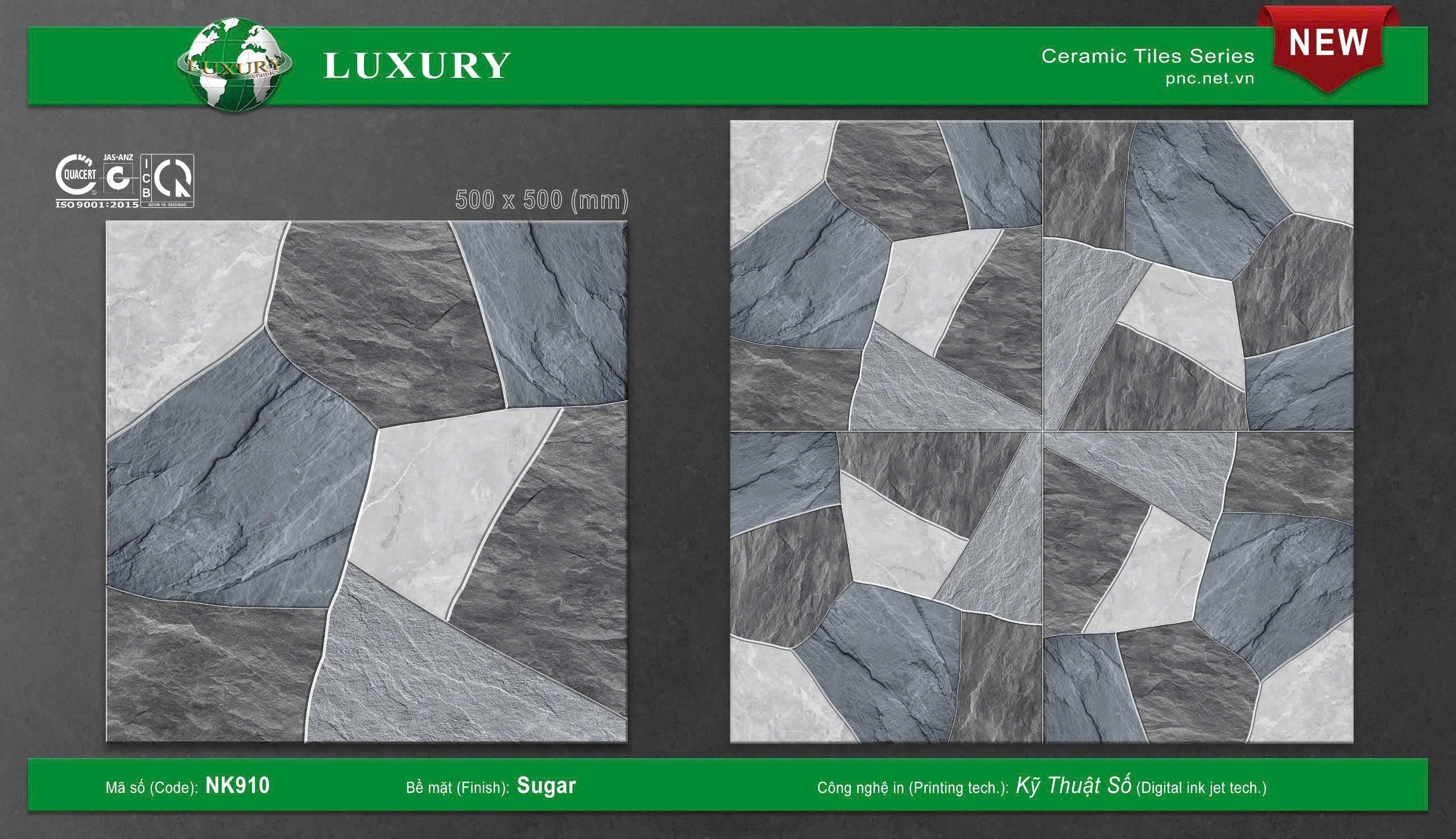 gach men sân vườn KT 50X50Cm